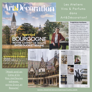 art & décoration: we en bourgogne avec les ateliers vins & parfums!